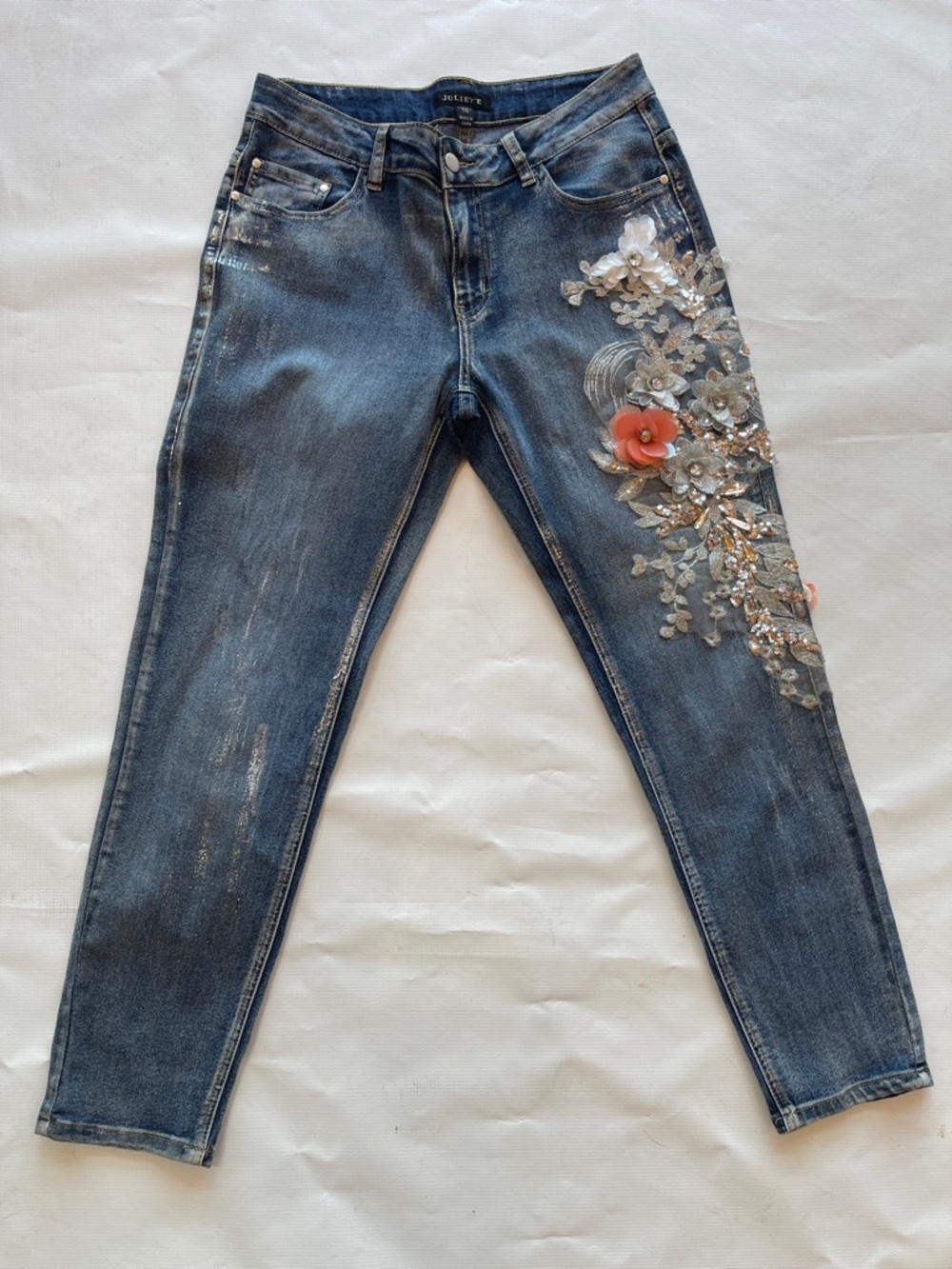 Juliette Bling Skinny Leg Jeans 
Size 10 NWOT